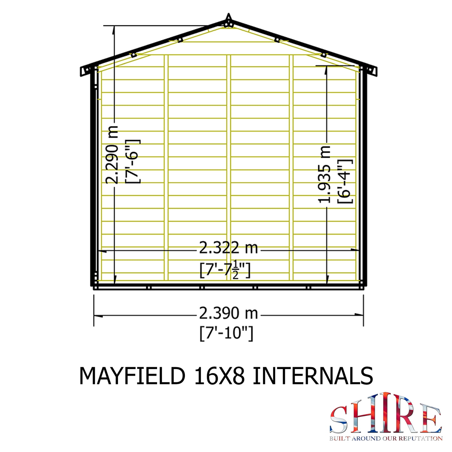 Shire Mayfield Summerhouse 16x8