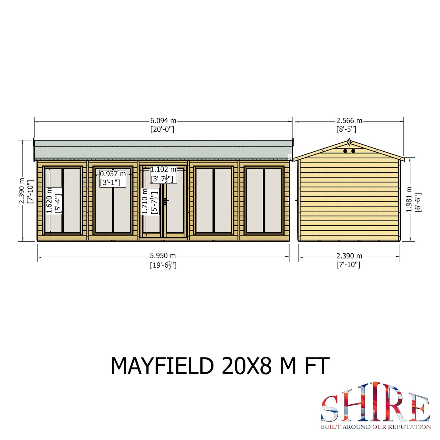 Shire Mayfield Summerhouse 20x8