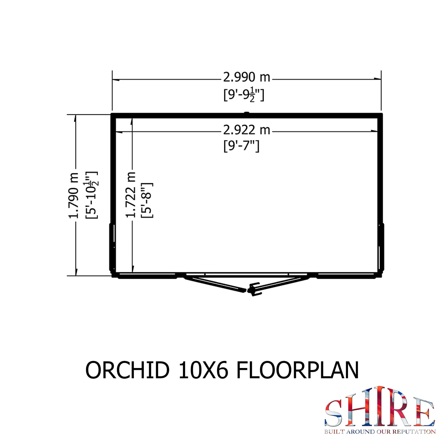 Shire Orchid Summerhouse 10x6
