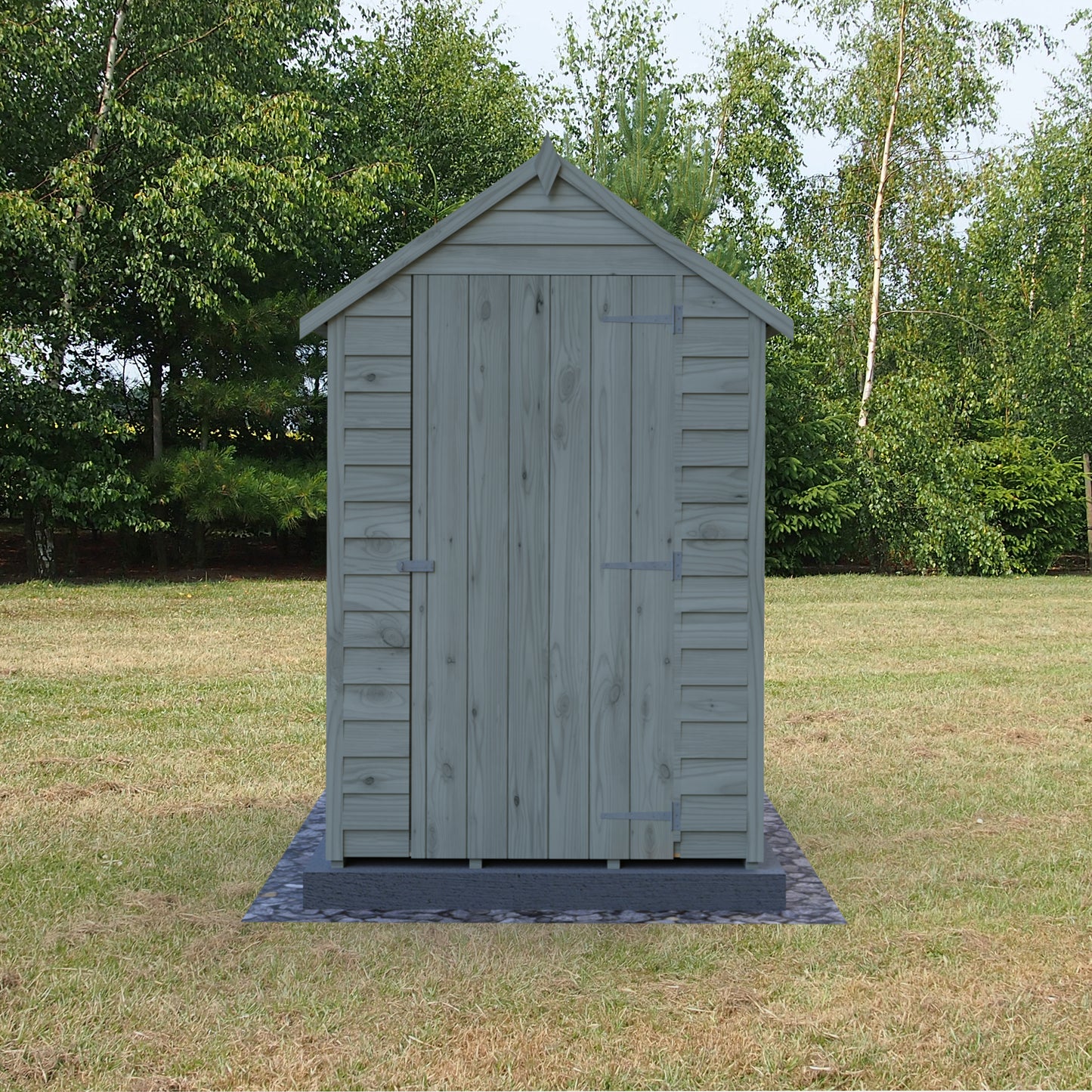 Shire Apex Pressure Treated Overlap Value Garden Shed 6x4