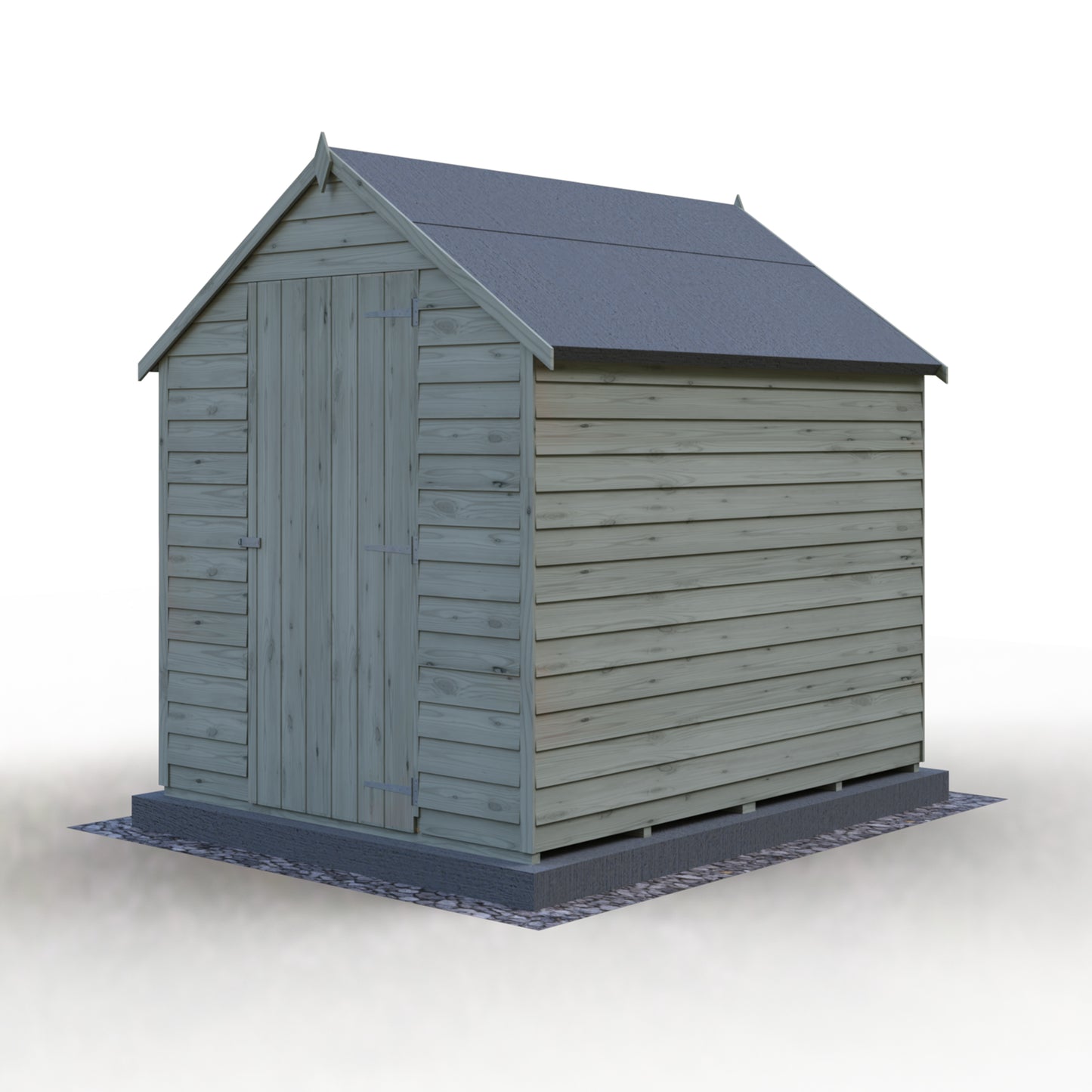 Shire Apex Pressure Treated Overlap Value Garden Shed 7x5