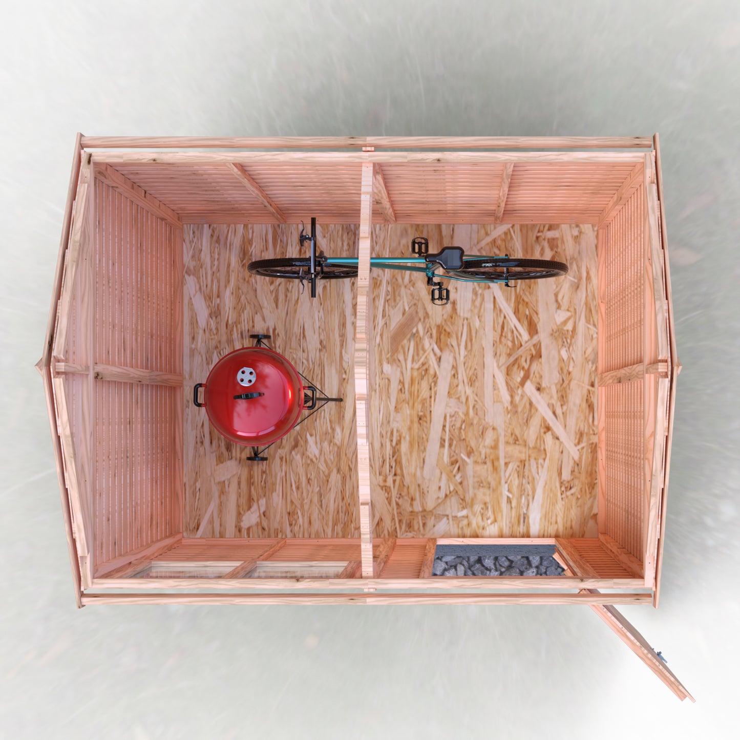 Shire Reverse Apex Dip Treated Amaryllis Overlap Garden Shed 8x6