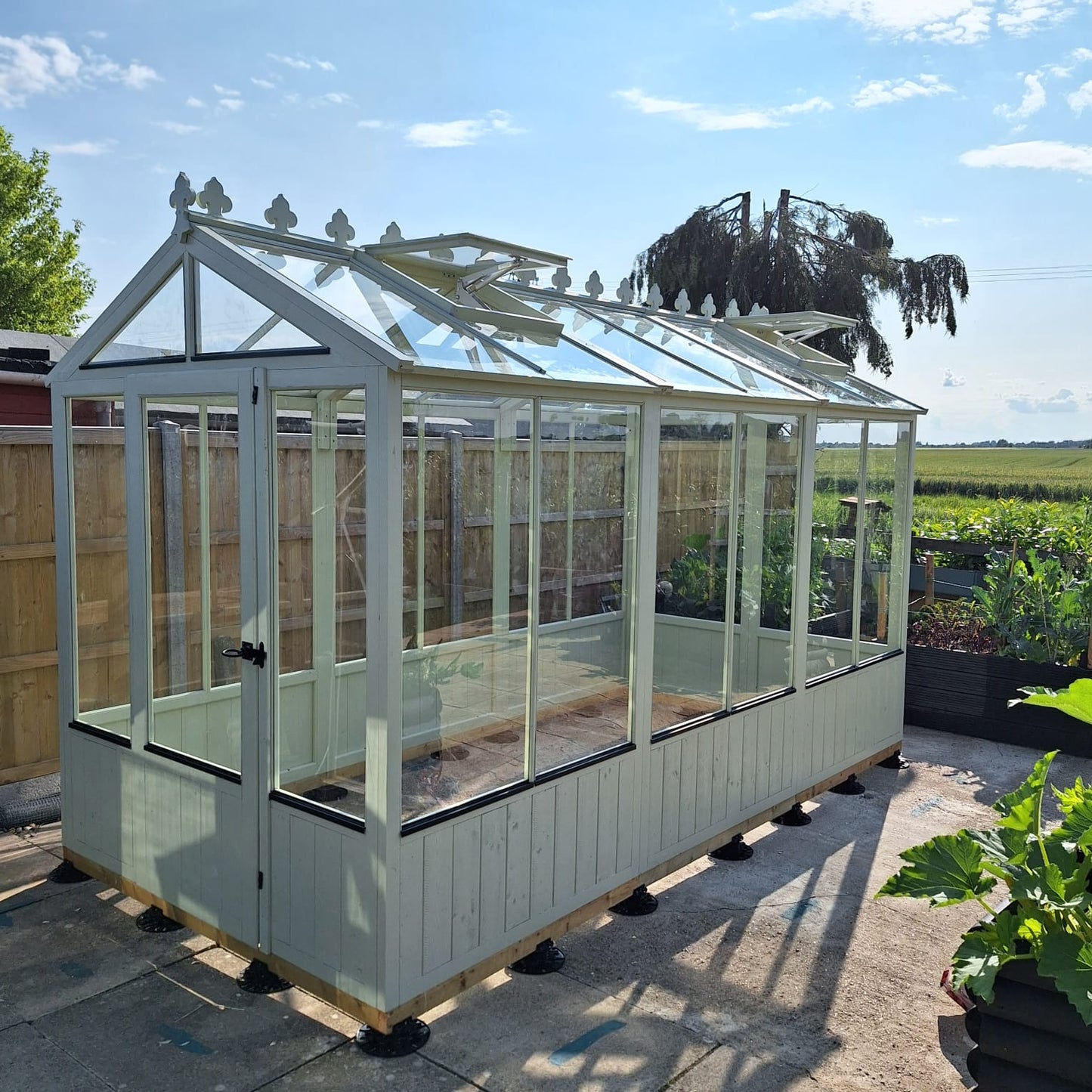 Shire Holkham Wooden Apex Greenhouse 6' x 12'