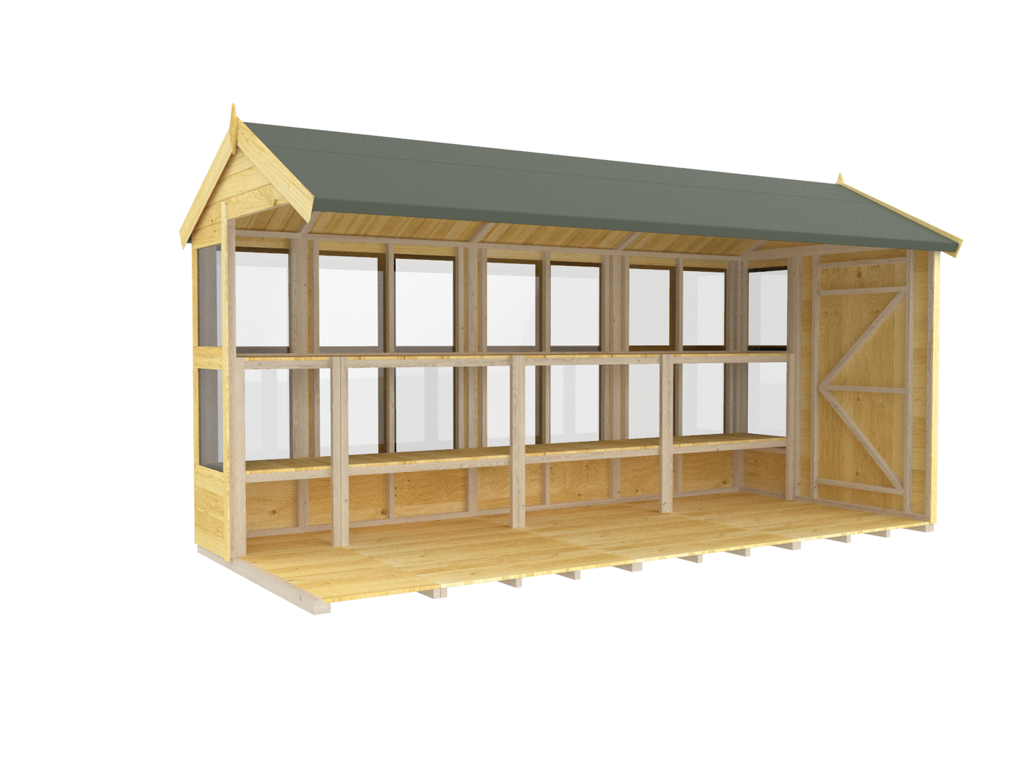 Elmstead Apex Potting Shed Internal View