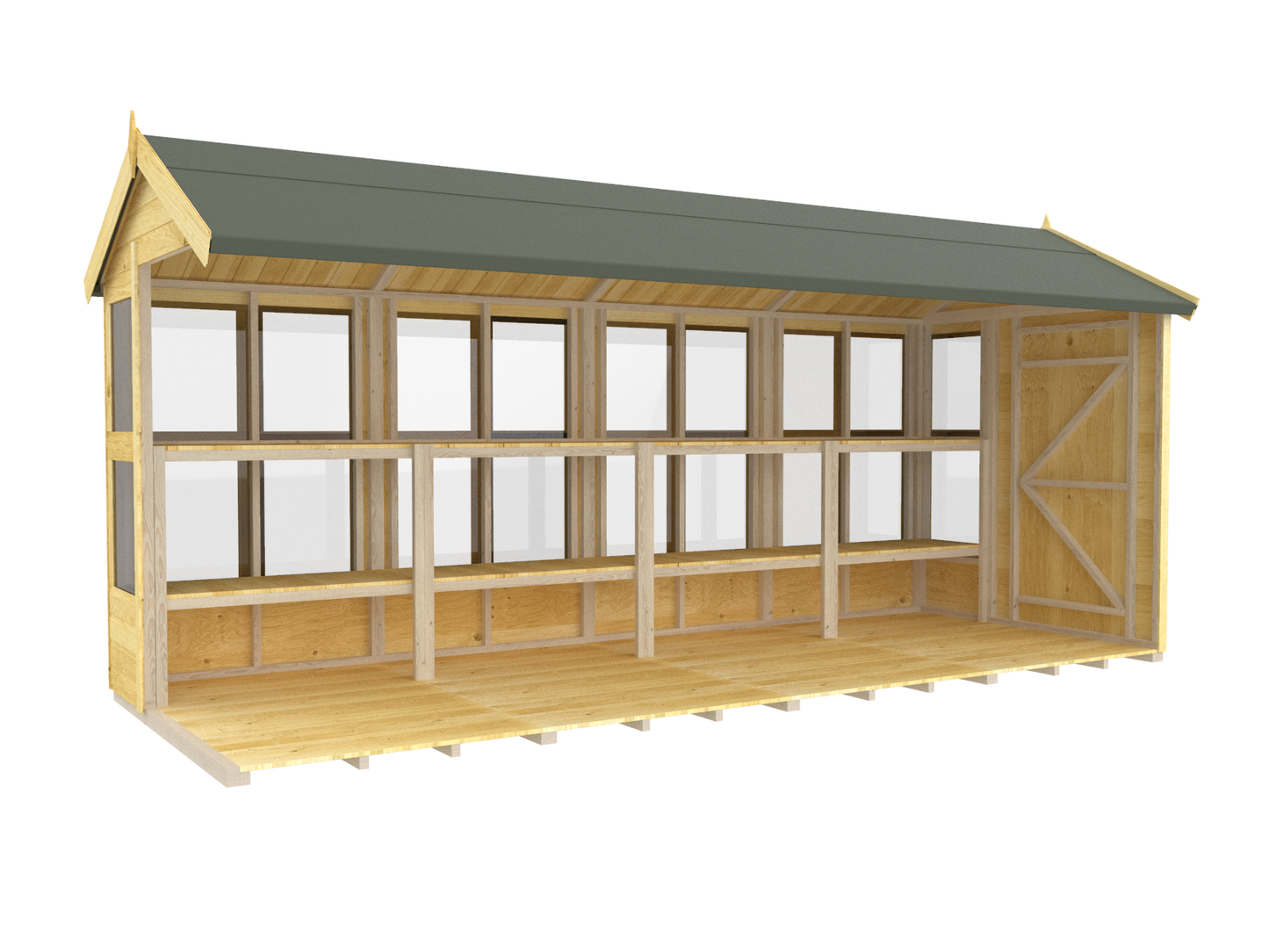 Elmstead Apex Potting Shed Internal View