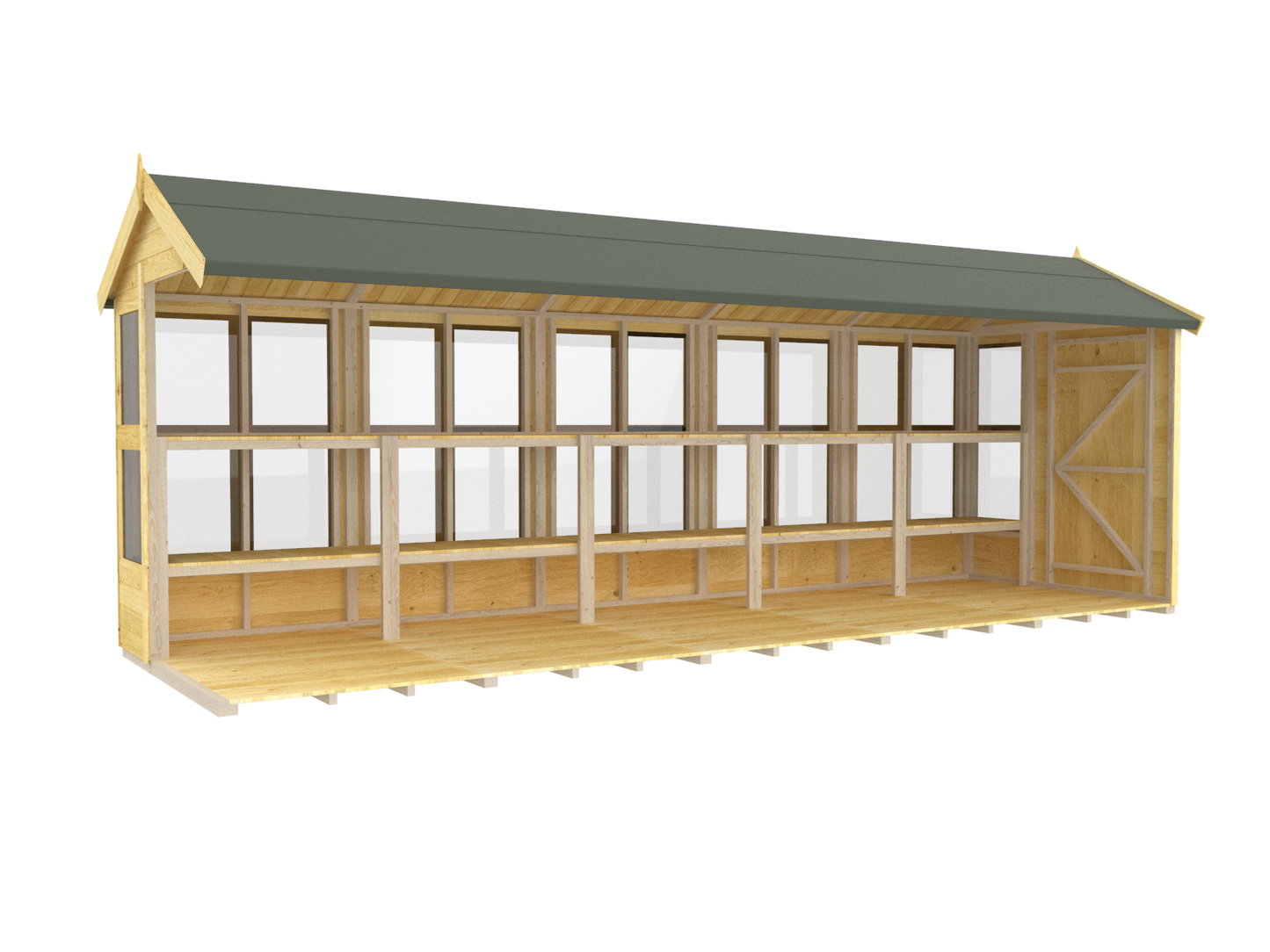 Elmstead Apex Potting Shed Internal View