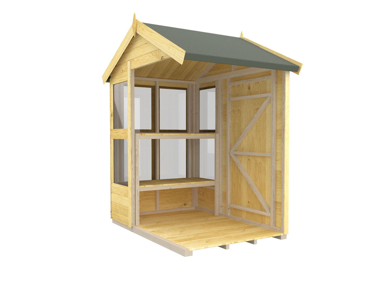 Elmstead Apex Potting Shed Internal View