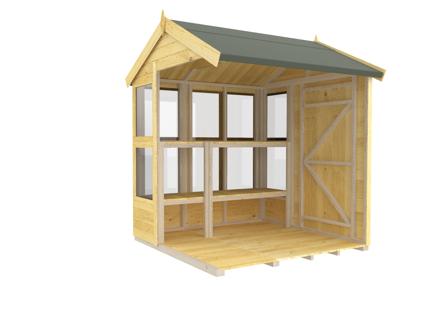 Elmstead Apex Potting Shed Internal View