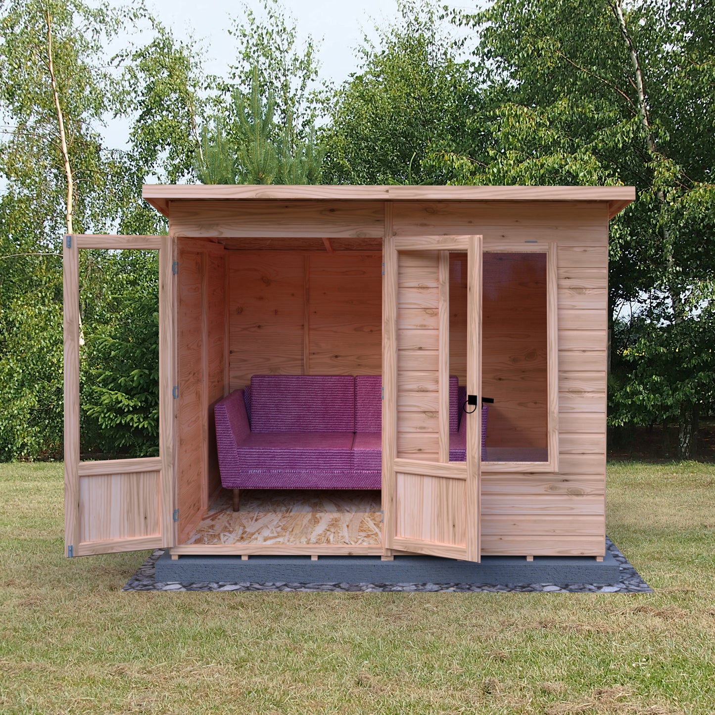Shire Peony Pent Summerhouse 8x6