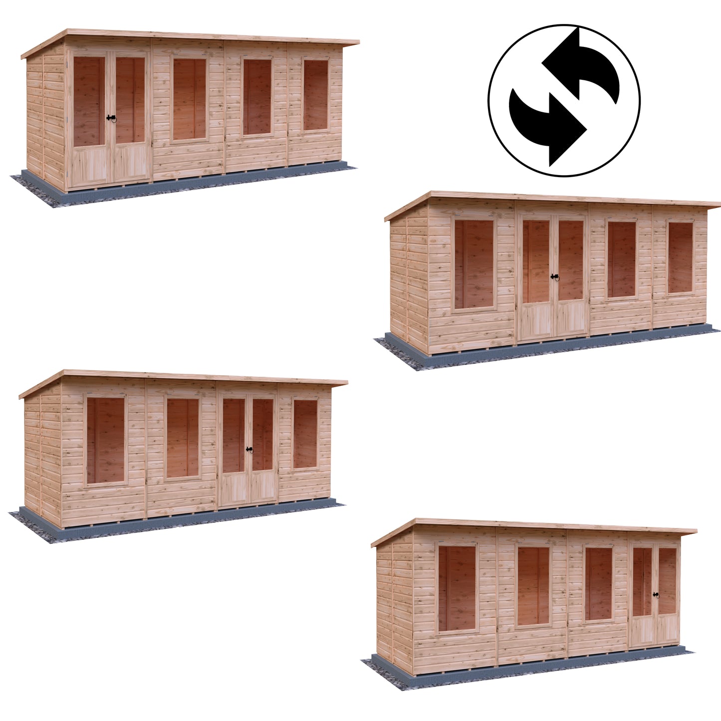 Shire Peony Pent Summerhouse 16x6