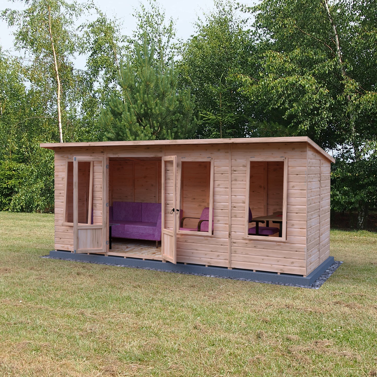 Shire Peony Pent Summerhouse 16x6