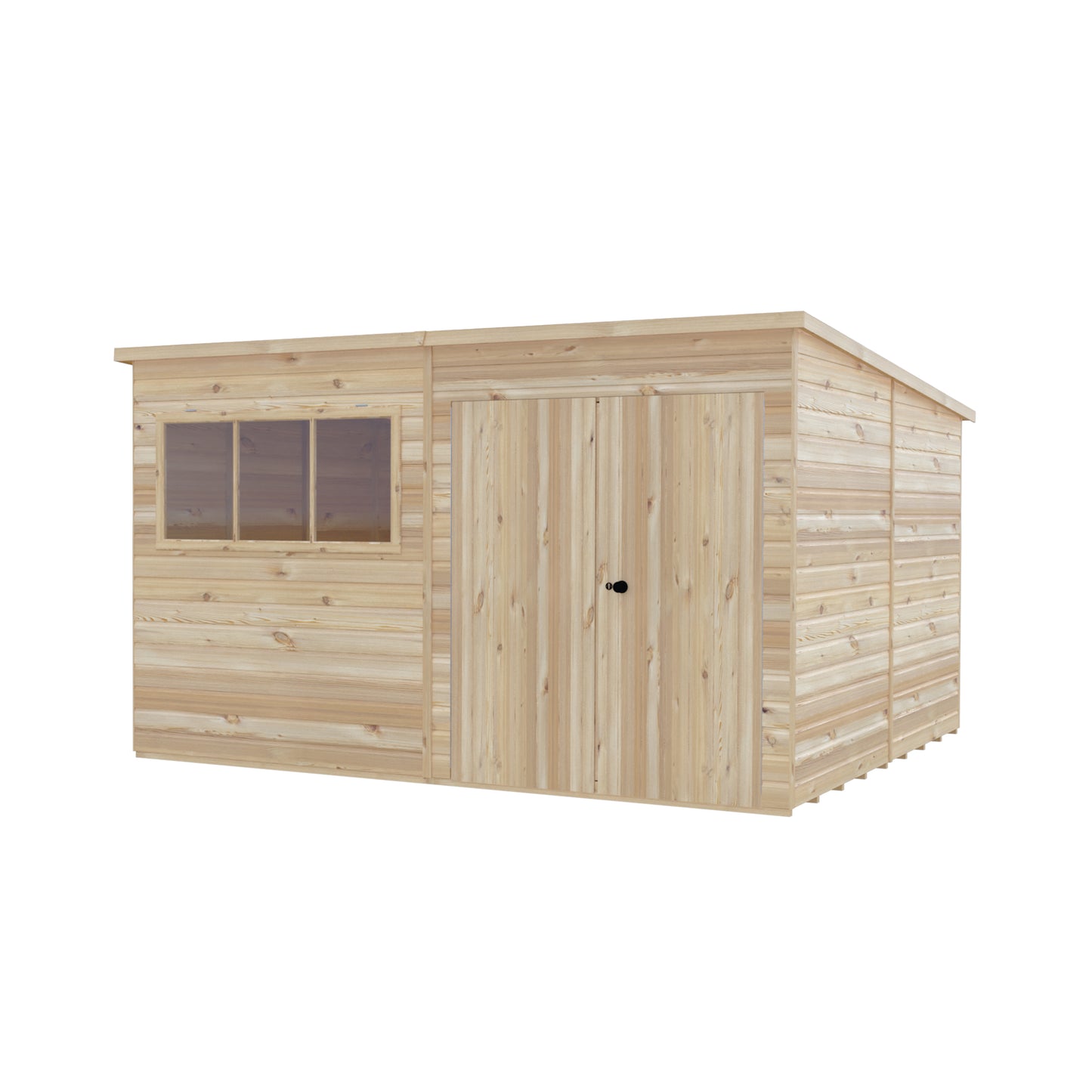 Shire Ranger Pent Premium Shiplap Garden Shed 12x10