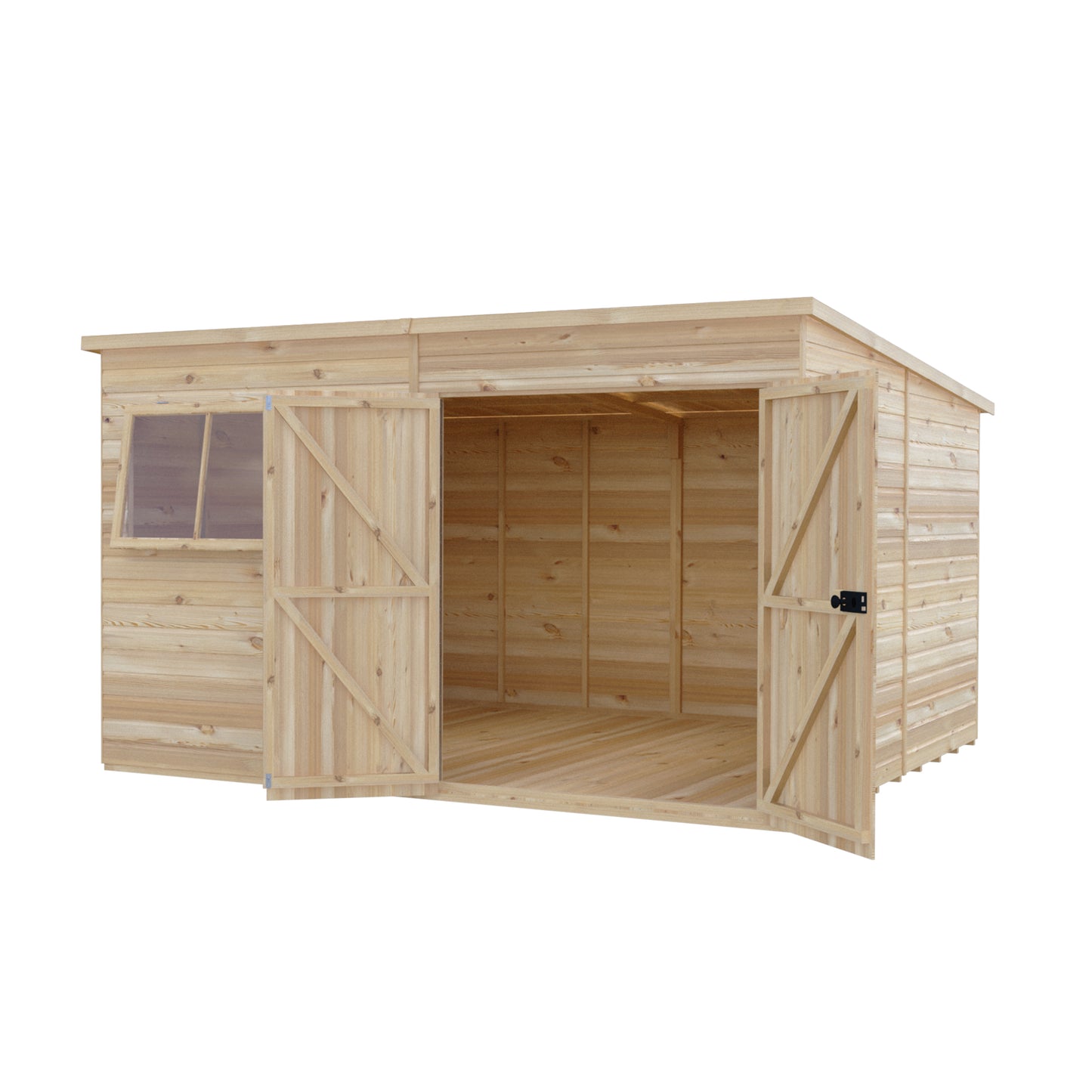 Shire Ranger Pent Premium Shiplap Garden Shed 12x10