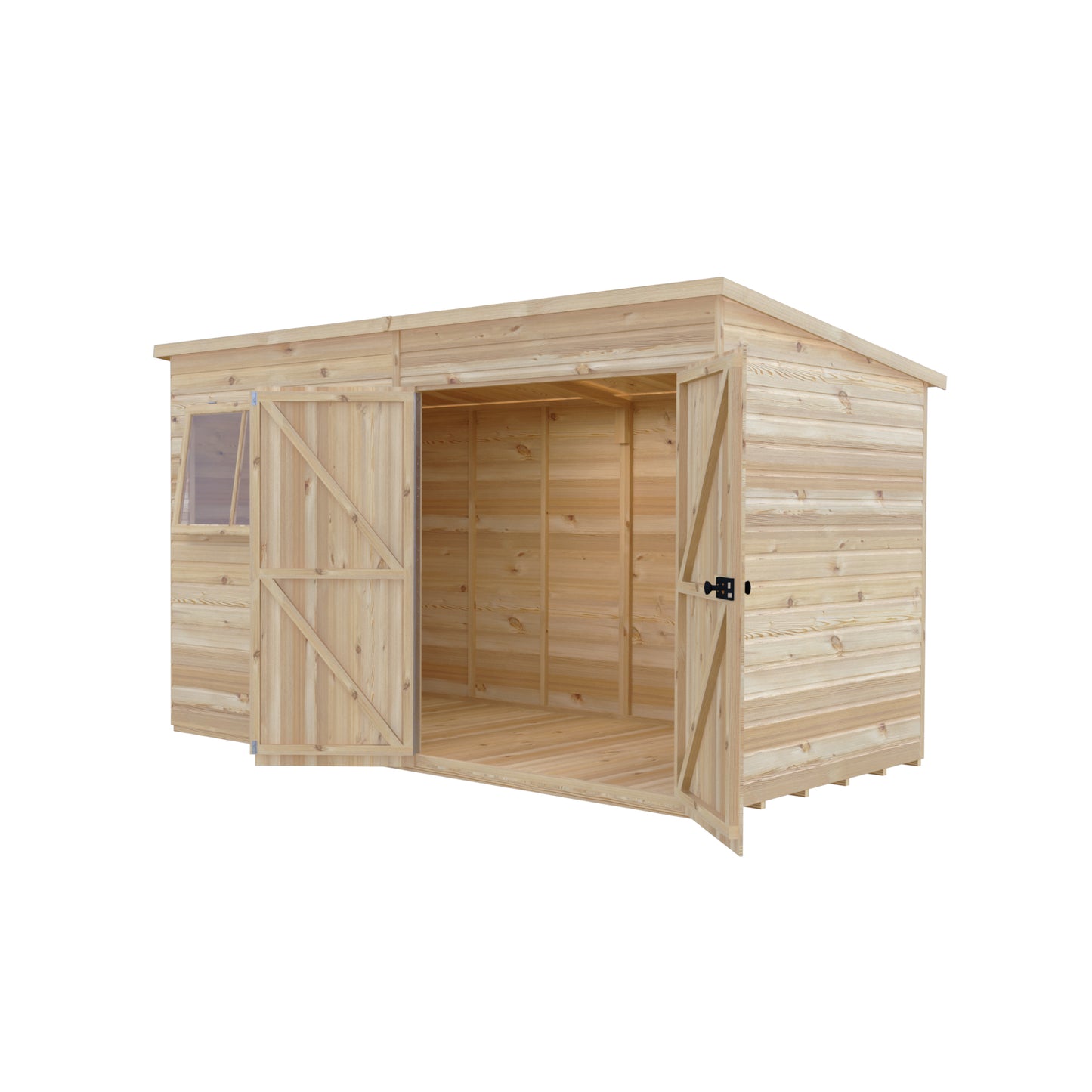 Shire Ranger Pent Premium Shiplap Garden Shed 12x6