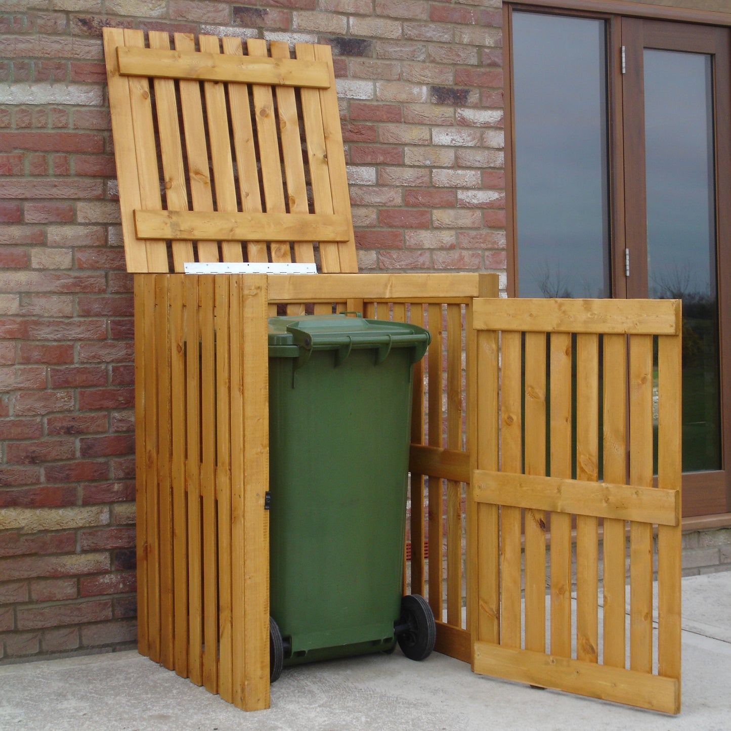 Shire Wooden Wheelie Bin Store Single Bin