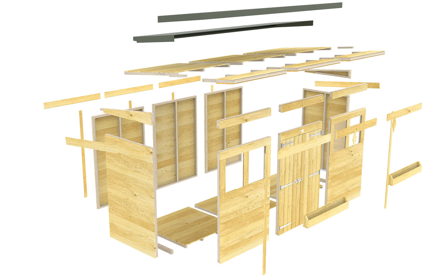 Elmstead Pressure-Treated Tongue & Groove Pent Summer Shed