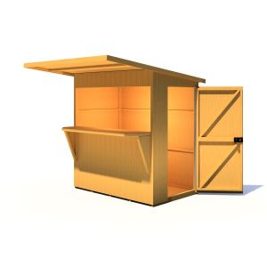 Shire Paradise Garden Bar and Store 6x4 Pent Roof