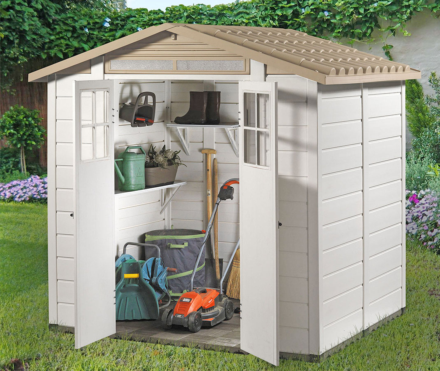 Shire Tuscany Evo PVC Plastic Garden Shed Evo 200