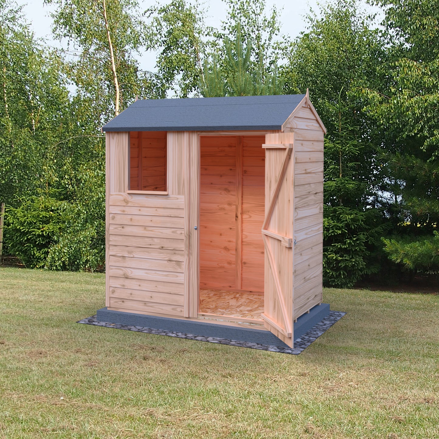 Shire Reverse Apex Dip Treated Amaryllis Overlap Garden Shed 6x4