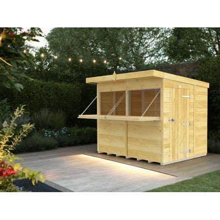 Elmstead Timber Garden Bar Pent Shed