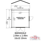 Shire Barnsdale 19mm Log Cabin 10x10