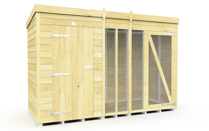 Elmstead Full Height Dog Kennel And Run External View