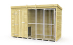 Elmstead Full Height Dog Kennel With Bars External View