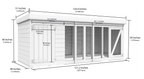 Elmstead Standard Height Dog Kennel And Run Dimensional Drawings