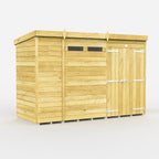 Elmstead Pent Security Shed Double Door External View