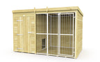 Elmstead Full Height Dog Kennel With Bars External View