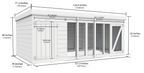 Elmstead Standard Height Dog Kennel And Run Dimensional Drawings