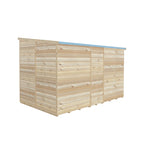 Shire Pent Shiplap Tongue & Groove Garden Shed 10x6
