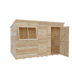 Shire Pent Shiplap Tongue & Groove Garden Shed 10x6