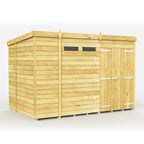 Elmstead Pent Security Shed Double Door External View