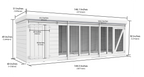 Elmstead Standard Height Dog Kennel And Run Dimensional Drawings