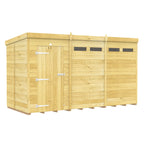Elmstead Pent Security Shed Single Door External View