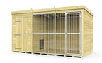Elmstead Full Height Dog Kennel With Bars External View