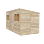 Shire Pent Shiplap Tongue & Groove Garden Shed 12x6