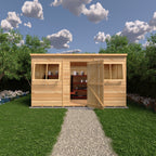Shire Pent Shiplap Tongue & Groove Garden Shed 12x6