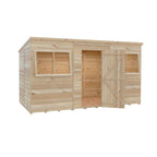 Shire Pent Shiplap Tongue & Groove Garden Shed 12x6