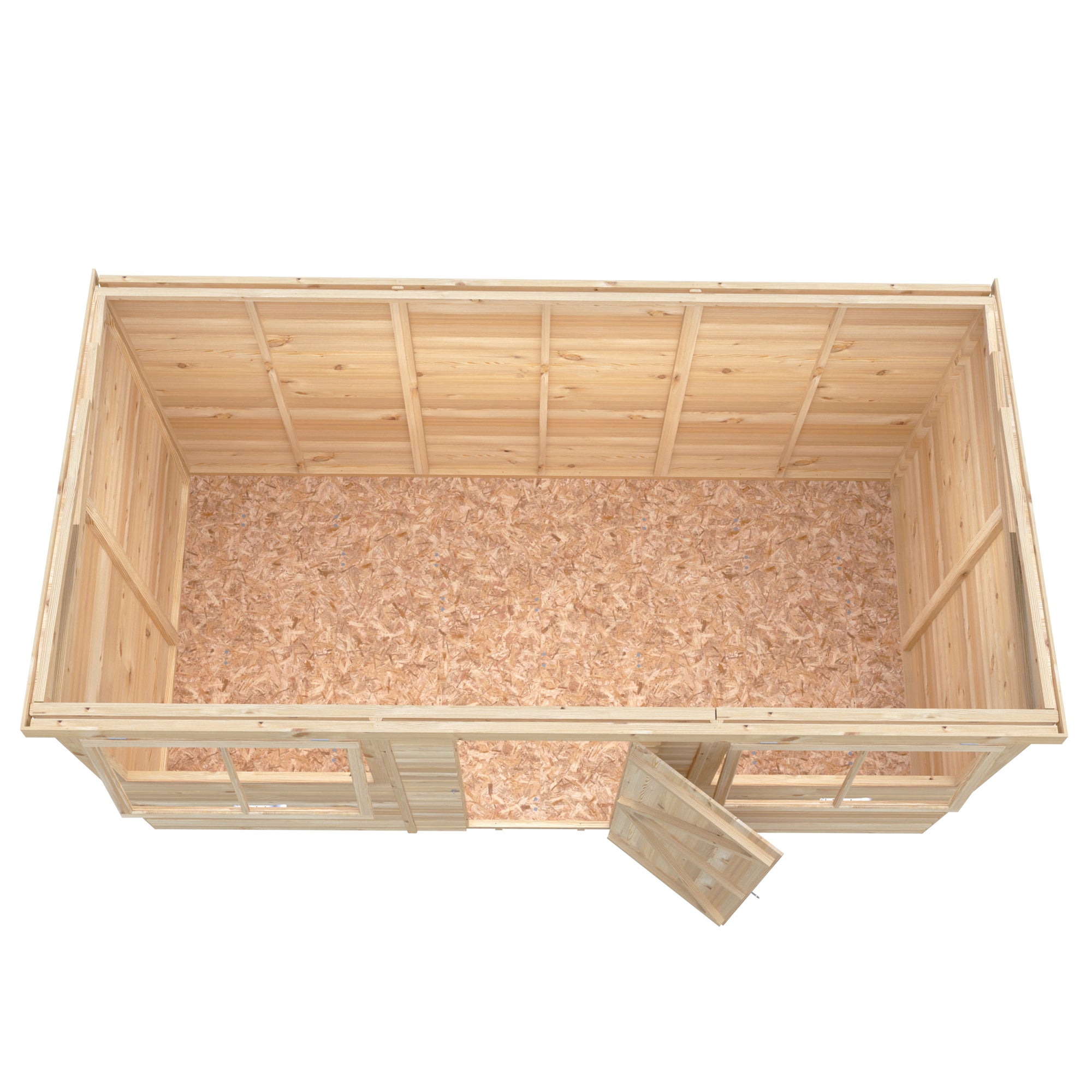 Shire Pent Shiplap Tongue & Groove Garden Shed 12x6