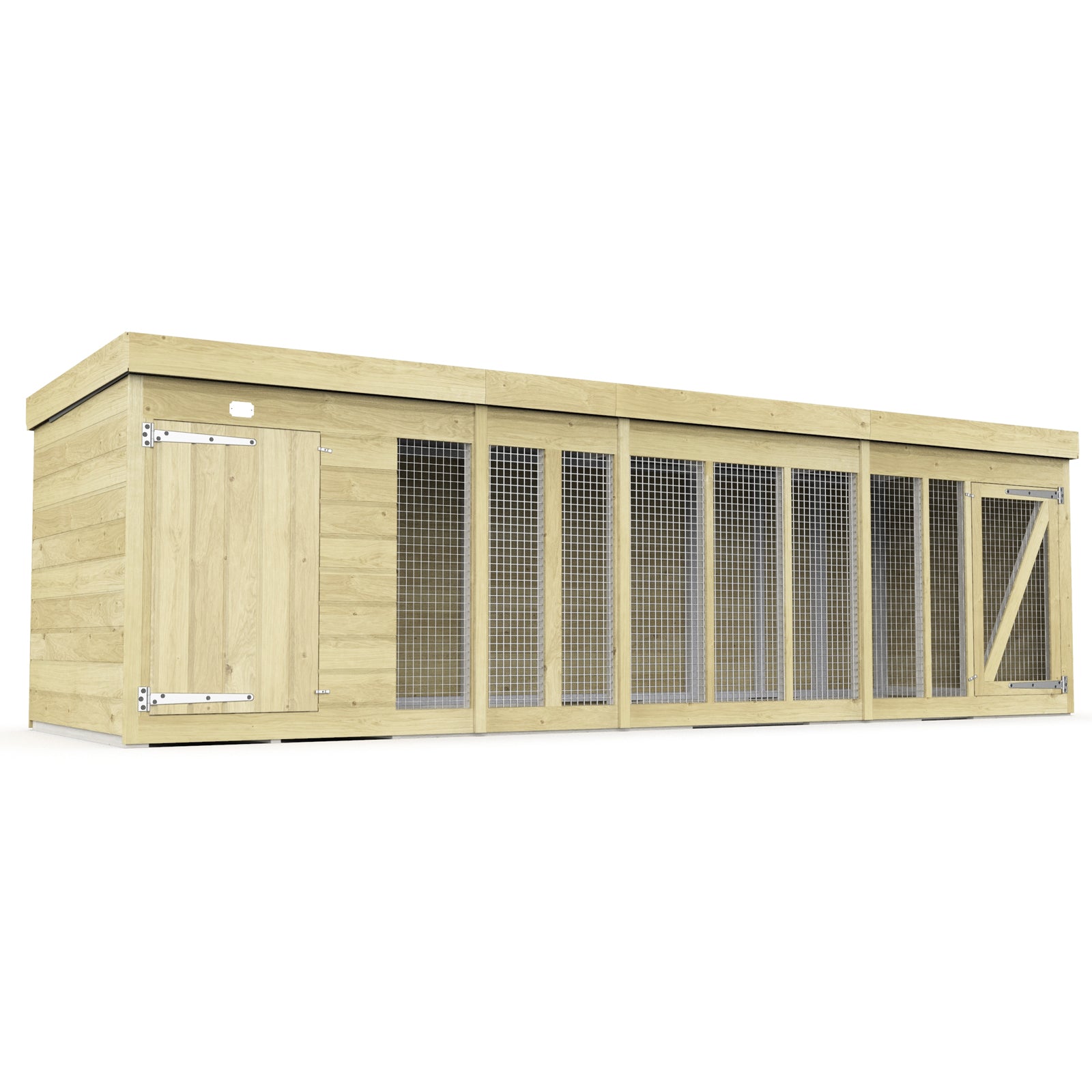 Elmstead Standard Height Dog Kennel And Run External View