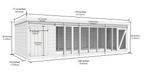 Elmstead Standard Height Dog Kennel And Run Dimensional Drawings