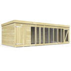 Elmstead Standard Height Dog Kennel And Run External View