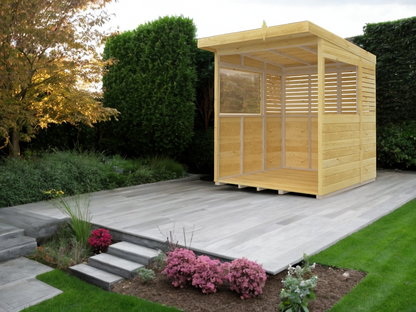 Elmstead Pent BBQ Shelter External View