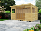Elmstead Pent BBQ Shelter External View