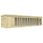 Elmstead Standard Height Dog Kennel And Run External View