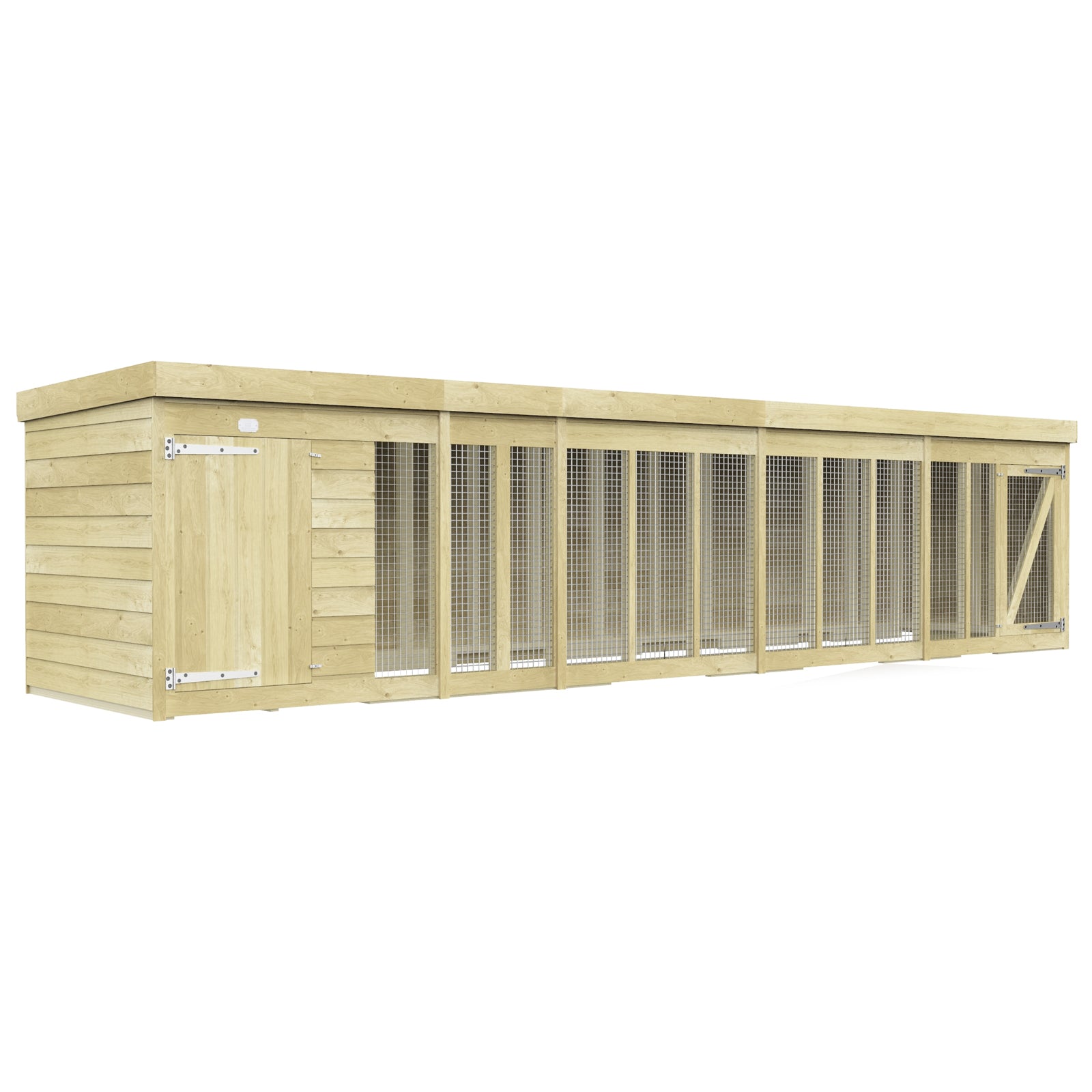 Elmstead Standard Height Dog Kennel And Run External View