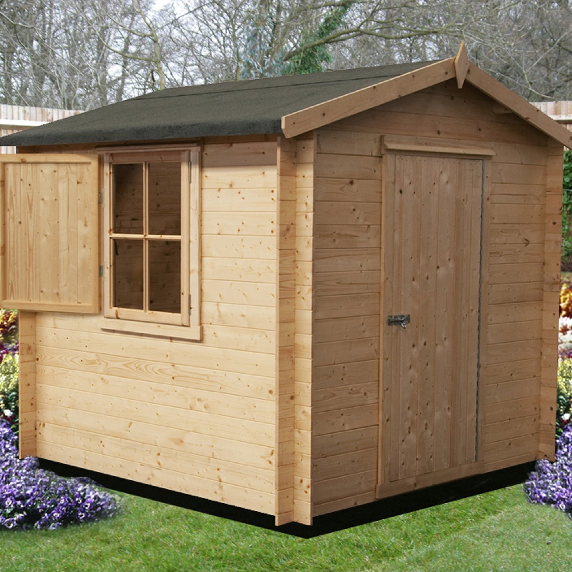 Shire Camelot 19mm Log Cabin 9x9