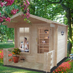 Shire Maulden 19mm Log Cabin With Veranda 10x10